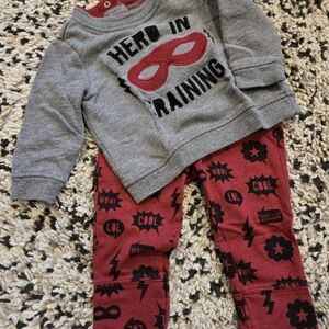 Cat & Jack Superhero Kids Set - Gray and Red